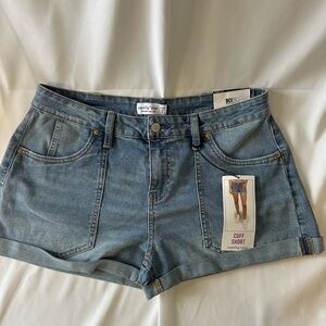Vanilla Star Shorts Women’s Juniors 9 w29 Denim Cuff Shorts Light Wash